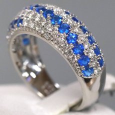 画像2: Pt950アウイナイトダイヤモンドリング A0.73 D0.59 6.8g #12 ソーティング (2)