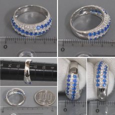 画像8: Pt950アウイナイトダイヤモンドリング A0.73 D0.59 6.8g #12 ソーティング (8)