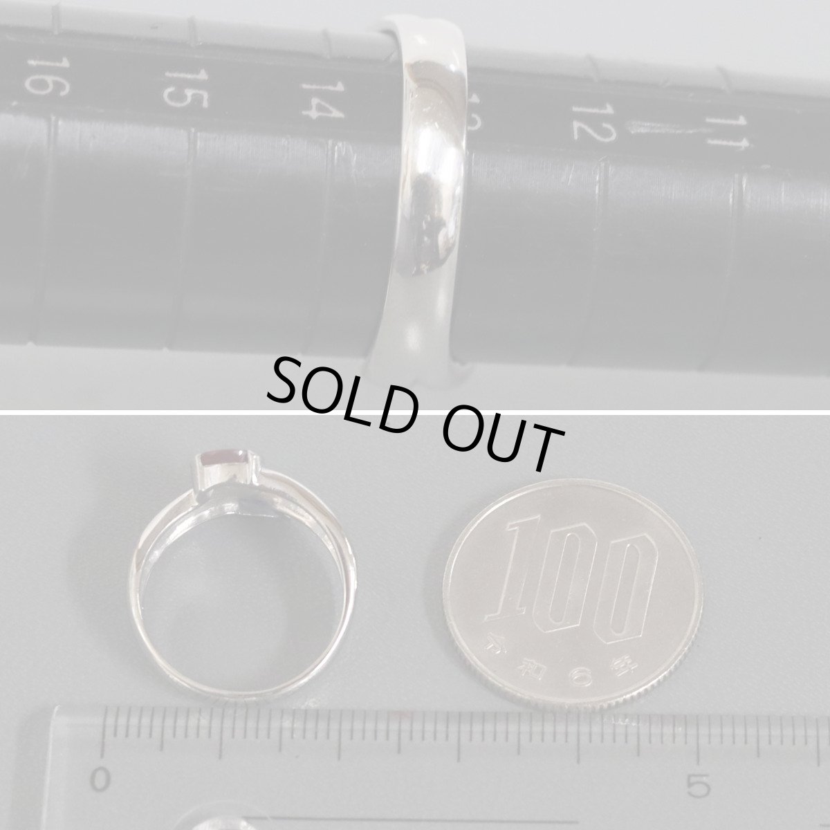 画像8: Pt900ルビーサファイアダイヤモンドリング R0.62 S0.55 D0.13 5.9g #13 (8)