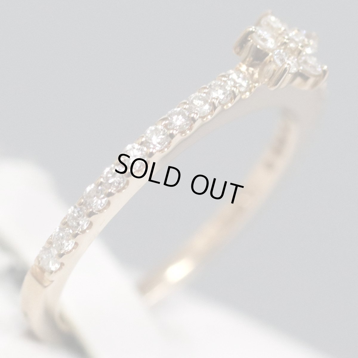 画像3: K18PGダイヤモンドリング D0.30 2.2g #9.5 (3)