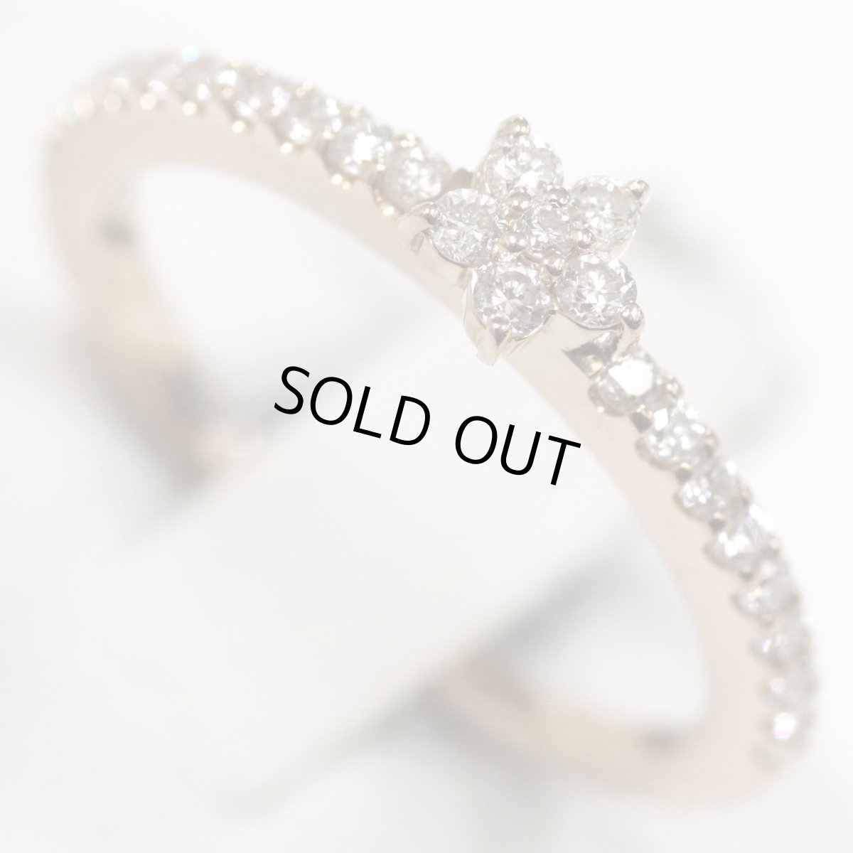 画像4: K18PGダイヤモンドリング D0.30 2.2g #9.5 (4)