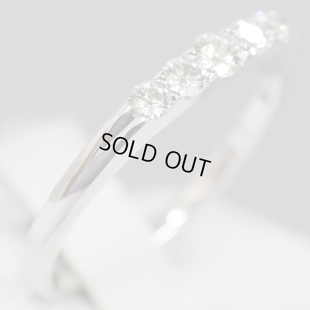 画像3: K18WGダイヤモンドリング 5PD 2.6g #14 (3)