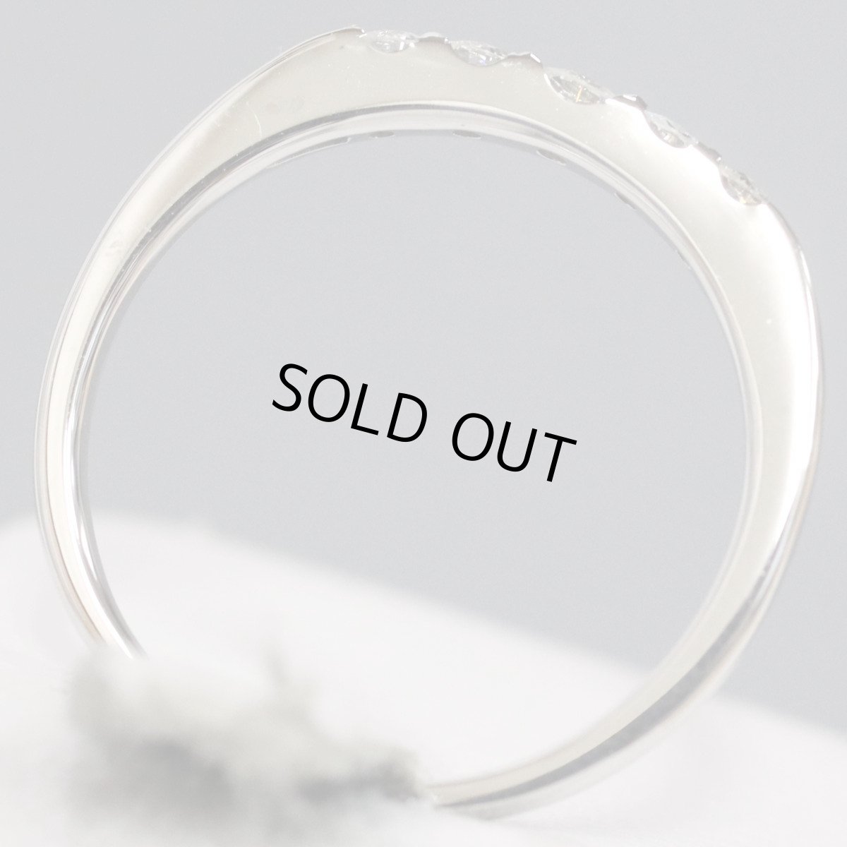 画像5: K18WGダイヤモンドリング 5PD 2.6g #14 (5)