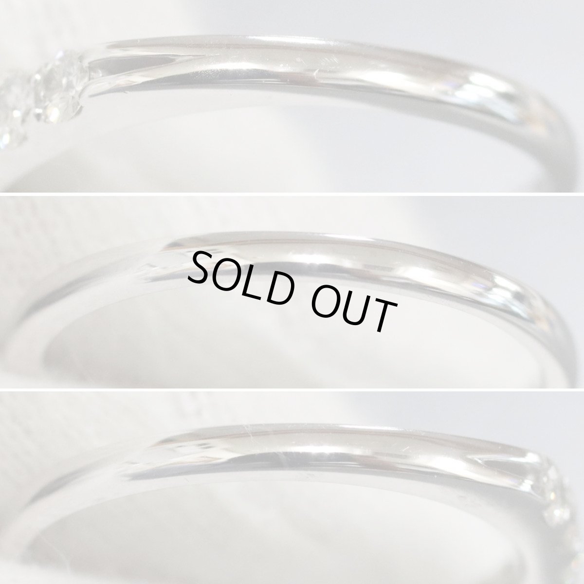 画像6: K18WGダイヤモンドリング 5PD 2.6g #14 (6)