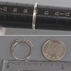 画像8: K18WGダイヤモンドリング 5PD 2.6g #14 (8)