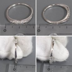 画像9: K18WGダイヤモンドリング 5PD 2.6g #14 (9)