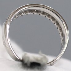 画像5: K18WGダイヤモンドリング D0.34 3.6g #10 (5)