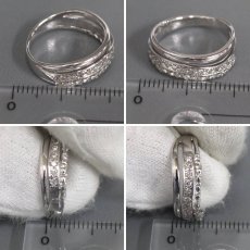 画像9: K18WGダイヤモンドリング D0.34 3.6g #10 (9)