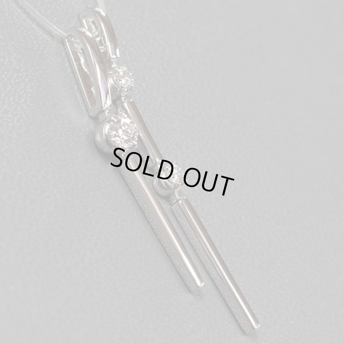 画像3: タサキ K18WGダイヤモンドペンダントトップ D0.37 4.8g (3)