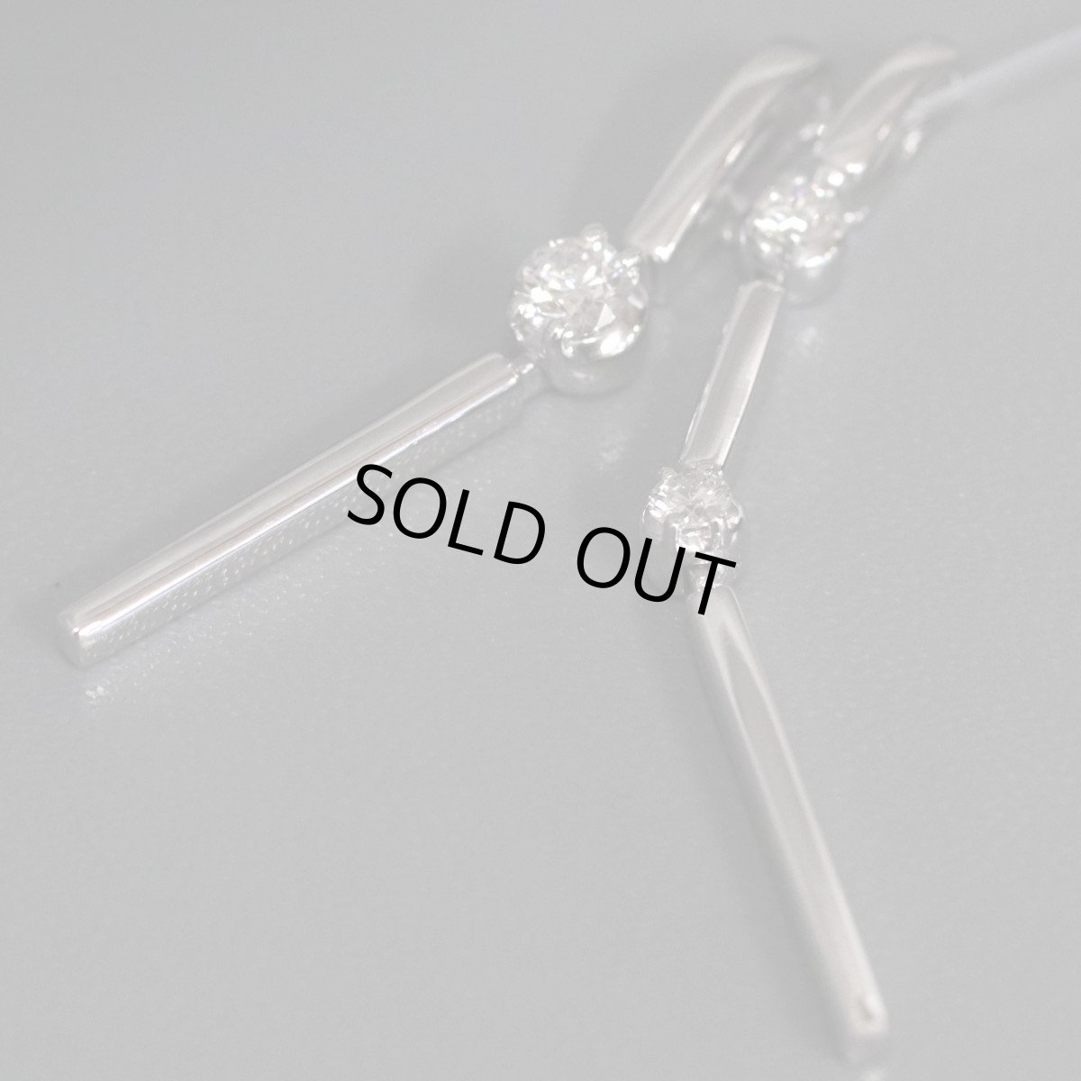 画像4: タサキ K18WGダイヤモンドペンダントトップ D0.37 4.8g (4)