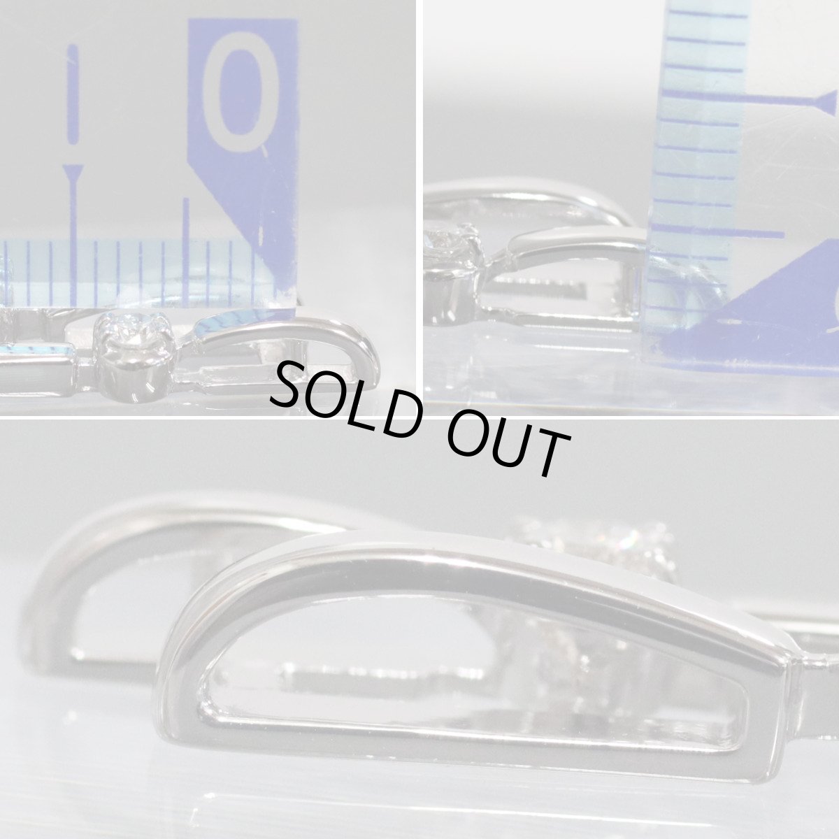 画像6: タサキ K18WGダイヤモンドペンダントトップ D0.37 4.8g (6)