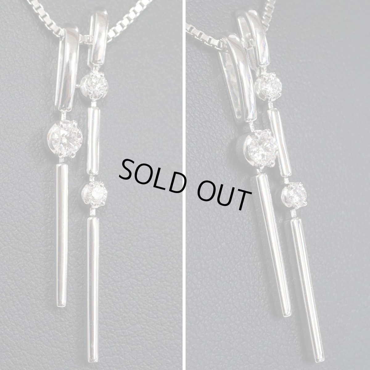 画像8: タサキ K18WGダイヤモンドペンダントトップ D0.37 4.8g (8)