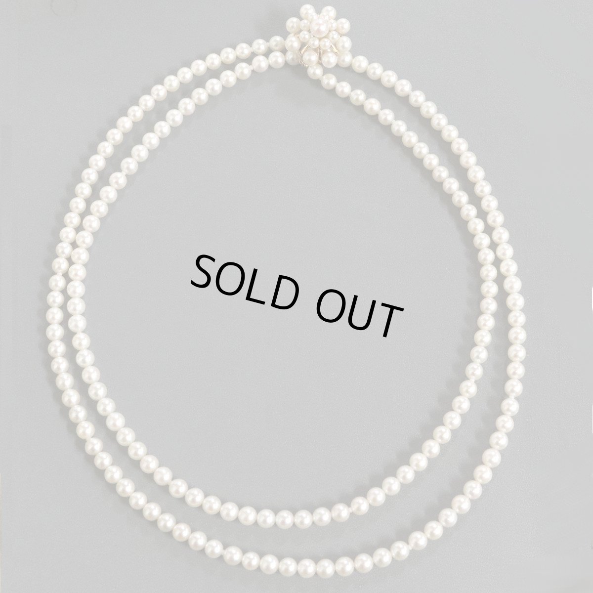 画像3: 2連パールネックレス K18金具 6mm 50cm (3)