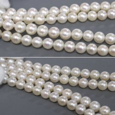 画像4: 2連パールネックレス K18金具 6mm 50cm (4)