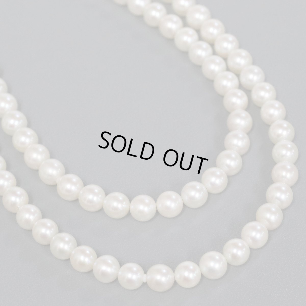 画像5: 2連パールネックレス K18金具 6mm 50cm (5)