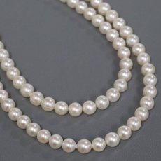 画像5: 2連パールネックレス K18金具 6mm 50cm (5)