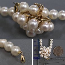画像8: 2連パールネックレス K18金具 6mm 50cm (8)