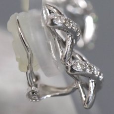 画像4: K14WG/K18WGダイヤモンドイヤリング D0.18×2 2.9g (4)