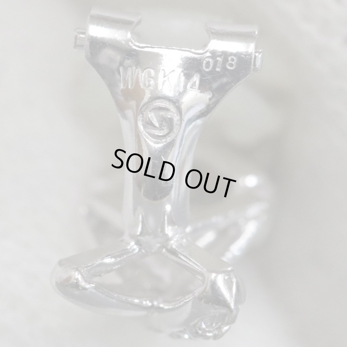 画像7: K14WG/K18WGダイヤモンドイヤリング D0.18×2 2.9g (7)