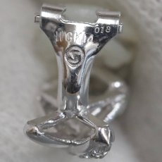 画像7: K14WG/K18WGダイヤモンドイヤリング D0.18×2 2.9g (7)