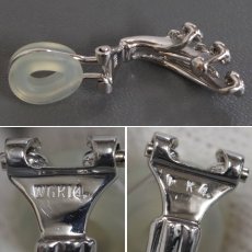 画像5: カシケイ K14WG/K18WGダイヤモンドイヤリング D0.35 D0.12 5.3g (5)