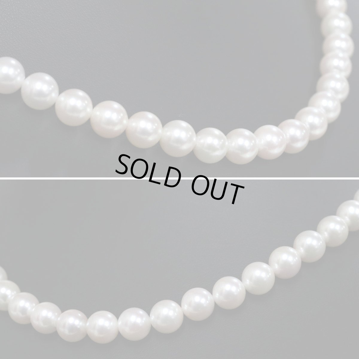 画像3: パールネックレスイヤリングセット シルバー/925金具 8.2-8.5mm 41cm 内外箱 鑑別書 (3)