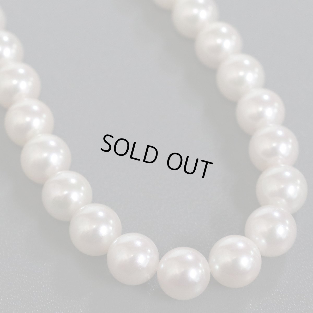 画像4: パールネックレスイヤリングセット シルバー/925金具 8.2-8.5mm 41cm 内外箱 鑑別書 (4)