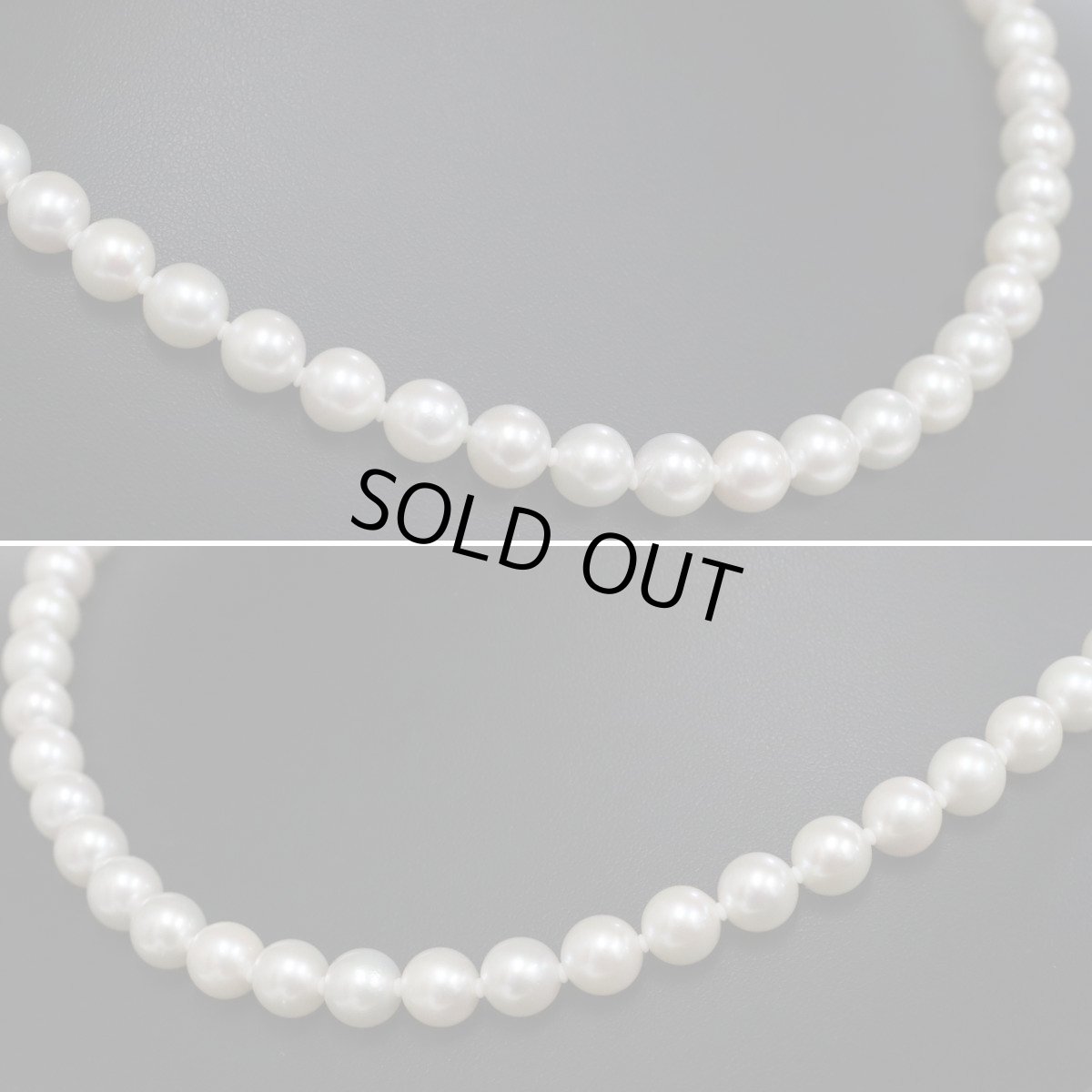 画像3: パールネックレスピアスセット シルバー/K14WG金具 7.5-8.0mm 40cm (3)