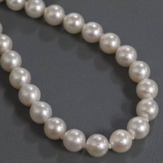 画像4: パールネックレスピアスセット シルバー/K14WG金具 7.5-8.0mm 40cm (4)