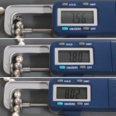 画像7: パールネックレスピアスセット シルバー/K14WG金具 7.5-8.0mm 40cm (7)