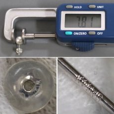 画像9: パールネックレスピアスセット シルバー/K14WG金具 7.5-8.0mm 40cm (9)