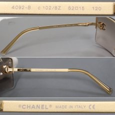 画像6: シャネル ココマーク ラインストーン サングラス C.102/8Z 62□15 120(4092-B) (6)