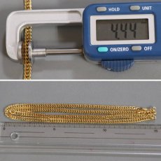 画像8: セイコージュエリー 750/K18喜平ネックレス 6面ダブル 60cm 35.9g (8)