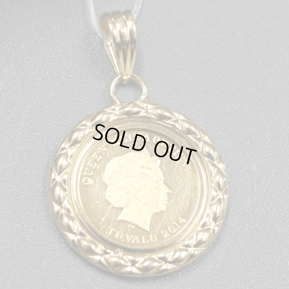 画像1: K24/K18ペンダントトップ ツバルホース金貨1/25オンス 2.8g (1)