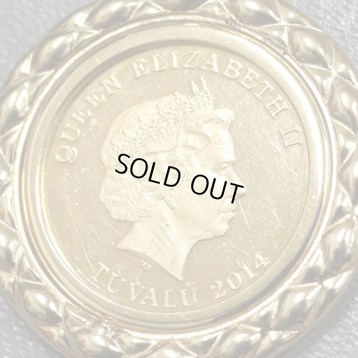 画像3: K24/K18ペンダントトップ ツバルホース金貨1/25オンス 2.8g (3)