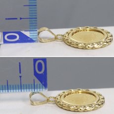 画像6: K24/K18ペンダントトップ ツバルホース金貨1/25オンス 2.8g (6)