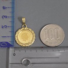 画像9: K24/K18ペンダントトップ ツバルホース金貨1/25オンス 2.8g (9)