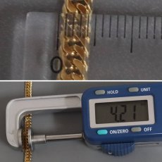 画像10: 田中貴金属 K18喜平ネックレス 6面ダブル 50cm 25.3g (10)