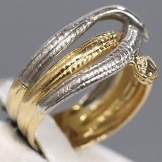 画像3: Pt900/K18リング 蛇モチーフ 4.9g #12 (3)