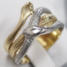画像4: Pt900/K18リング 蛇モチーフ 4.9g #12 (4)