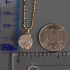 画像10: K18ローズクォーツペンダント 5.6g 40cm (10)