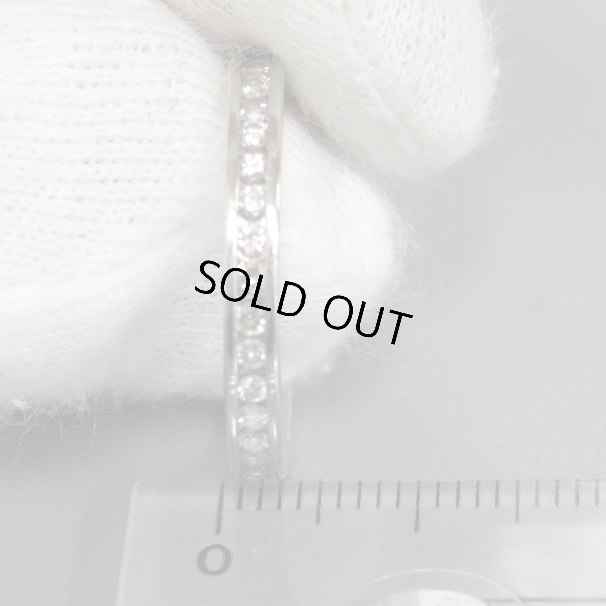 画像9: Pt900ダイヤモンドリング D0.50 4.5g #16.5 (9)