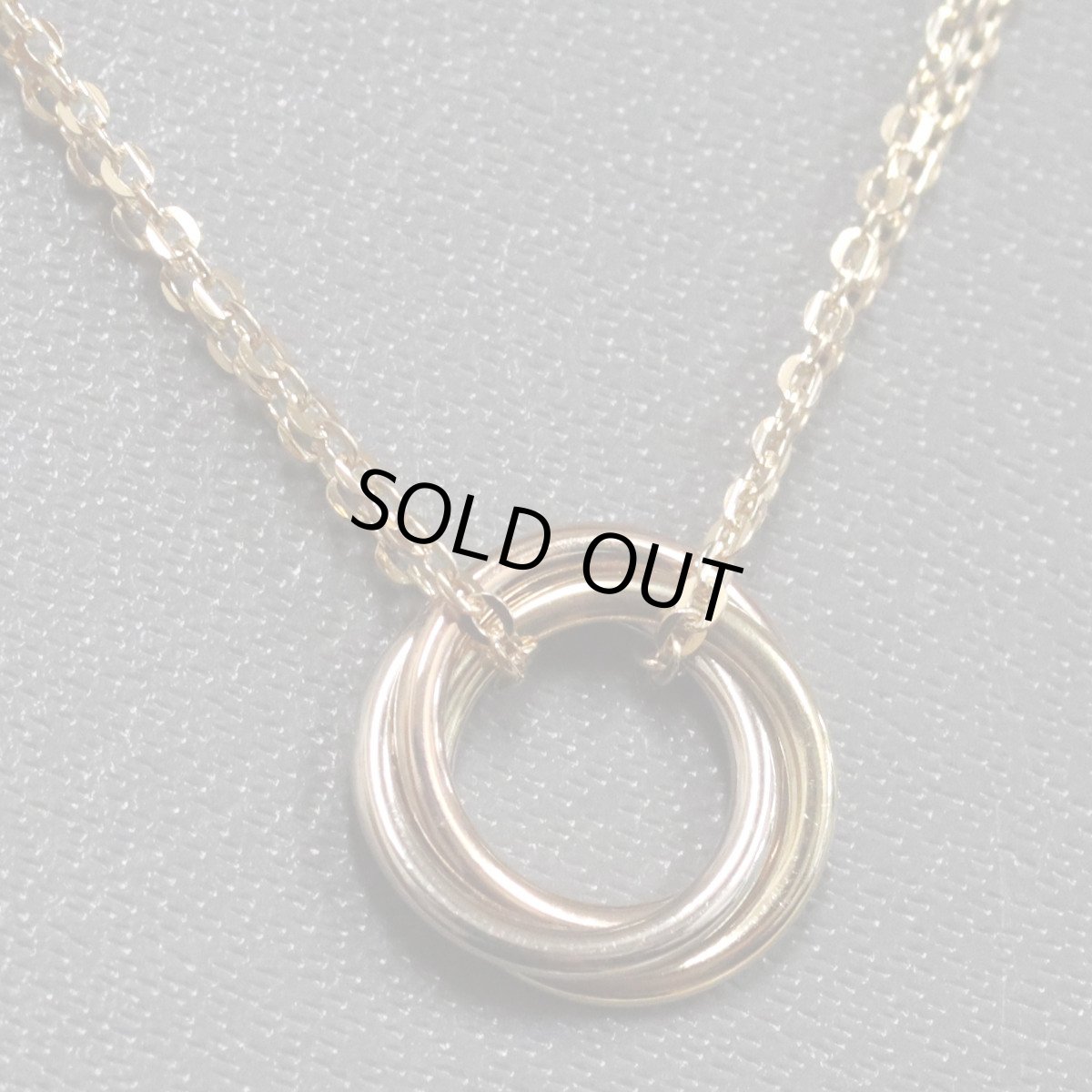 画像1: 750スウィートトリニティネックレス(B7224816)内外箱 保証書 (1)