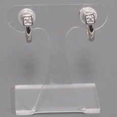画像2: タサキ K18WGダイヤモンドイヤリング D0.01×2 3.0g (2)