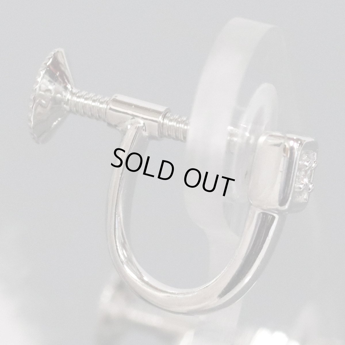 画像3: タサキ K18WGダイヤモンドイヤリング D0.01×2 3.0g (3)