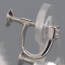 画像3: タサキ K18WGダイヤモンドイヤリング D0.01×2 3.0g (3)
