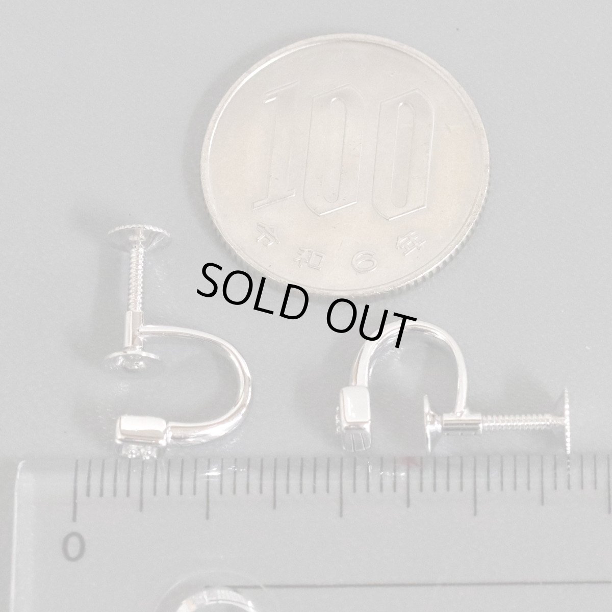 画像7: タサキ K18WGダイヤモンドイヤリング D0.01×2 3.0g (7)
