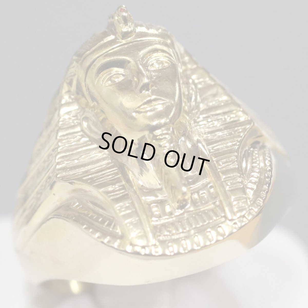 画像1: K18リング ファラオモチーフ 9.1g #19.5 (1)