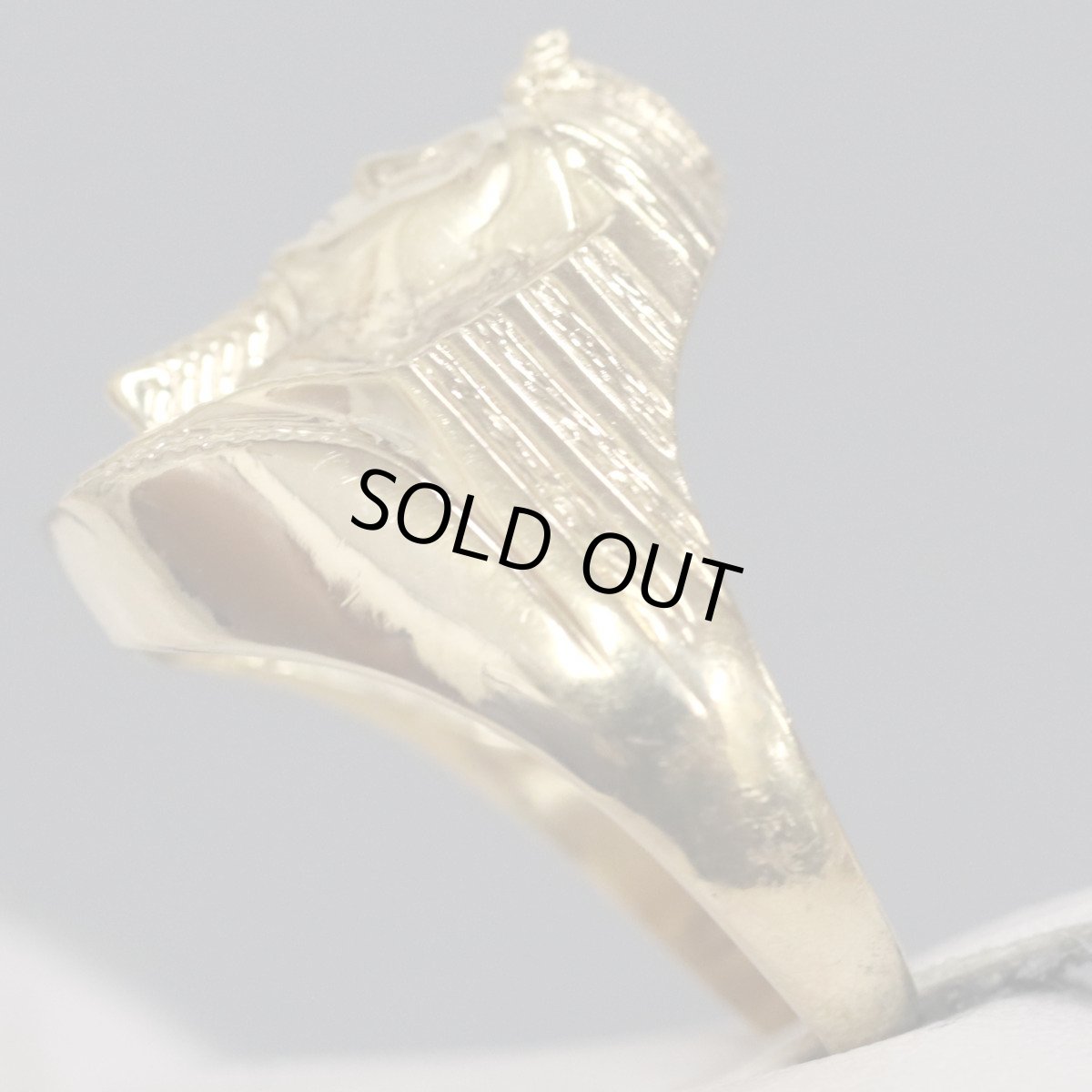 画像3: K18リング ファラオモチーフ 9.1g #19.5 (3)