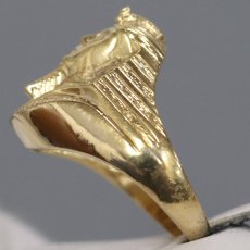 画像3: K18リング ファラオモチーフ 9.1g #19.5 (3)